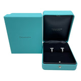 ティファニー TIFFANY＆CO T ワン ハーフ パヴェ ダイヤモンド ハギー ピアス ホワイトゴールド Au750 ダイヤモンド ジュエリー