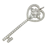 ティファニー TIFFANY＆CO オルネート ハートキー トップ プラチナ Pt950 ダイヤモンド ジュエリー