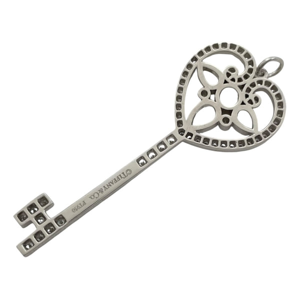 ティファニー TIFFANY＆CO オルネート ハートキー トップ プラチナ Pt950 ダイヤモンド ジュエリー