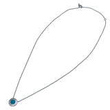ティファニー TIFFANY＆CO Tサークルネックレス ホワイトゴールド Au750/ターコイズ ジュエリー