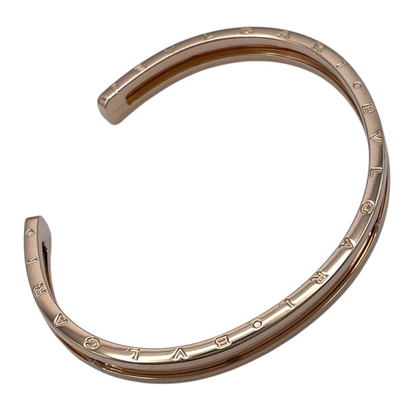 ブルガリ BVLGARI ビーゼロワンオープンバングル ピンクゴールド Au750 ジュエリー