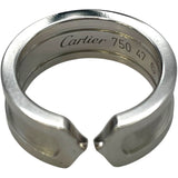 カルティエ Cartier C2リング SM ホワイトゴールド 750WG ジュエリー