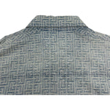 バルマン BALMAIN 長袖総柄デニムシャツ HCO88DD27 ブルー デニム メンズ 長袖シャツ