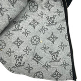 ルイ・ヴィトン LOUIS VUITTON マヒナモノグラム リバーシブルポンチョ FSCO08 ネイビー ウール レディース ポンチョ