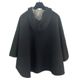 ルイ・ヴィトン LOUIS VUITTON マヒナモノグラム リバーシブルポンチョ FSCO08 ネイビー ウール レディース ポンチョ