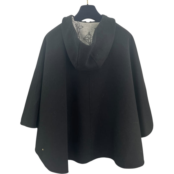 ルイ・ヴィトン LOUIS VUITTON マヒナモノグラム リバーシブルポンチョ FSCO08 ネイビー ウール レディース ポンチョ