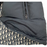 クリスチャン・ディオール Christian Dior オブリーク総柄パファージャケット 147C23A2968 グレー/ネイビー ポリエステル メンズ その他アウター