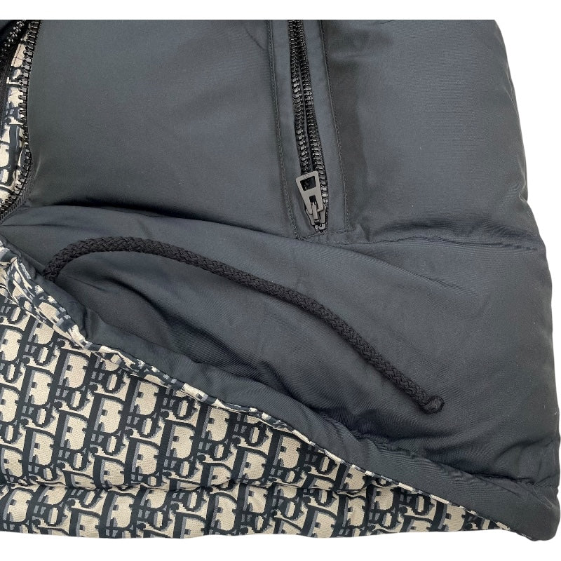 クリスチャン・ディオール Christian Dior オブリーク総柄パファージャケット 147C23A2968 グレー/ネイビー ポリエステル メンズ その他アウター