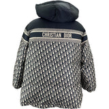 クリスチャン・ディオール Christian Dior オブリーク総柄パファージャケット 147C23A2968 グレー/ネイビー ポリエステル メンズ その他アウター