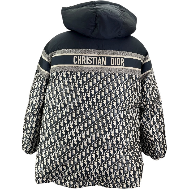 クリスチャン・ディオール Christian Dior オブリーク総柄パファージャケット 147C23A2968 グレー/ネイビー ポリエステル メンズ その他アウター