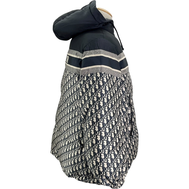 クリスチャン・ディオール Christian Dior オブリーク総柄パファージャケット 147C23A2968 グレー/ネイビー ポリエステル メンズ その他アウター