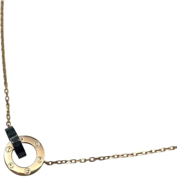 カルティエ Cartier ラブサークルネックレス ピンクゴールド 750PG ジュエリー