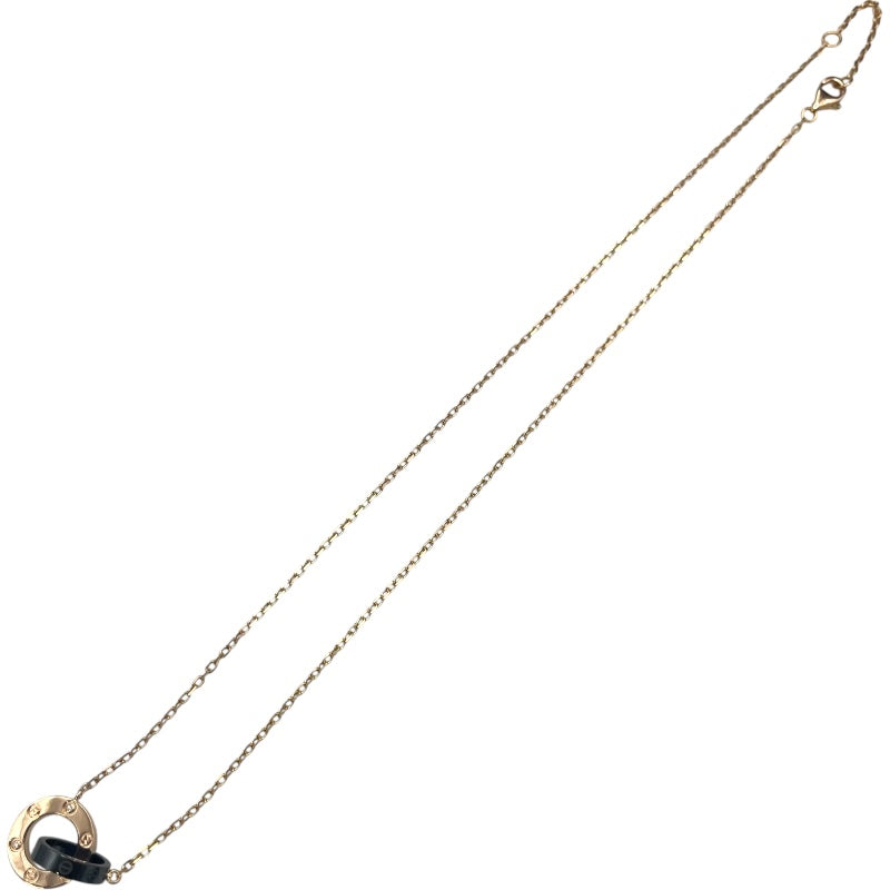 カルティエ Cartier ラブサークルネックレス ピンクゴールド 750PG ジュエリー