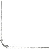 ティファニー TIFFANY＆CO Tスマイル ダイヤネックレス ミニ ホワイトゴールド 750WG ジュエリー