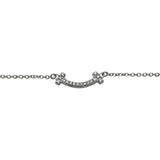 ティファニー TIFFANY＆CO Tスマイル ダイヤネックレス ミニ ホワイトゴールド 750WG ジュエリー