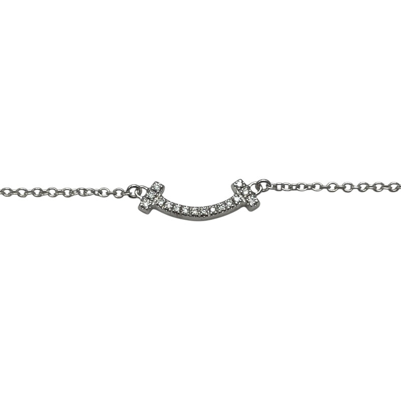 ティファニー TIFFANY＆CO Tスマイル ダイヤネックレス ミニ ホワイトゴールド 750WG ジュエリー