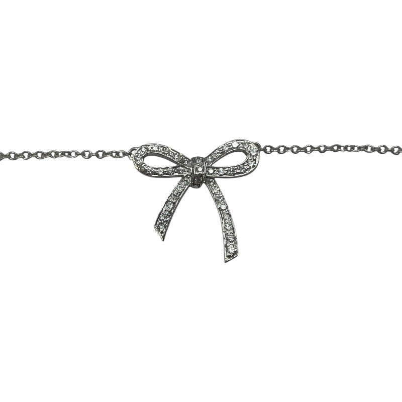 ティファニー TIFFANY＆CO ボウネックレス プラチナ Pt950 ジュエリー