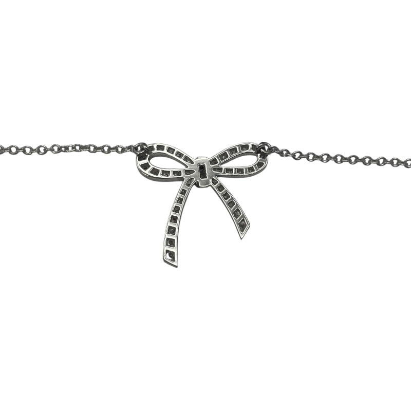 ティファニー TIFFANY＆CO ボウネックレス プラチナ Pt950 ジュエリー