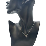 ティファニー TIFFANY＆CO ボウネックレス プラチナ Pt950 ジュエリー