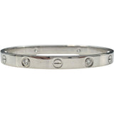 カルティエ Cartier ラブブレス 4Pダイヤ ホワイトゴールド 750WG ダイヤモンド ジュエリー