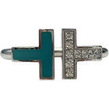 ティファニー TIFFANY＆CO Tワイヤーリング ホワイトゴールド 750WG ジュエリー