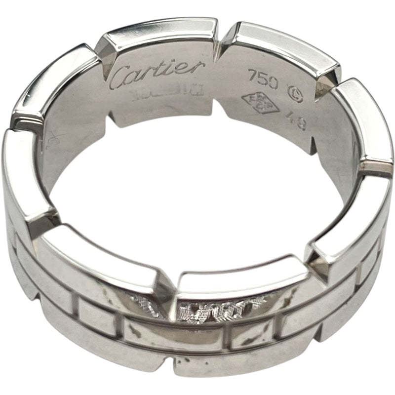 カルティエ Cartier タンクフランセーズリング SM ホワイトゴールド 750WG ジュエリー