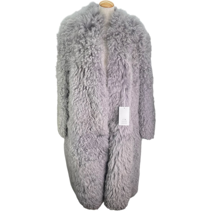 サルヴァトーレ・フェラガモ Salvatore Ferragamo ムートンロングコート 0766484 グレー レーヨン メンズ その他アウター