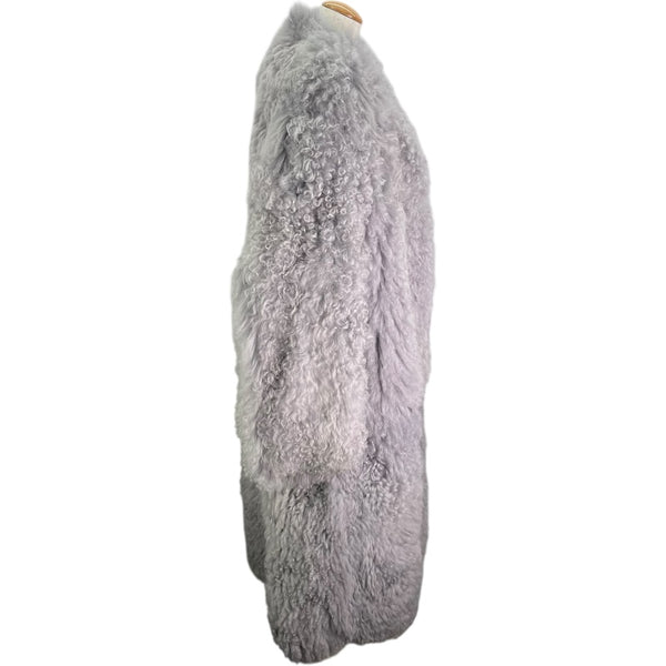 サルヴァトーレ・フェラガモ Salvatore Ferragamo ムートンロングコート 0766484 グレー レーヨン メンズ その他アウター