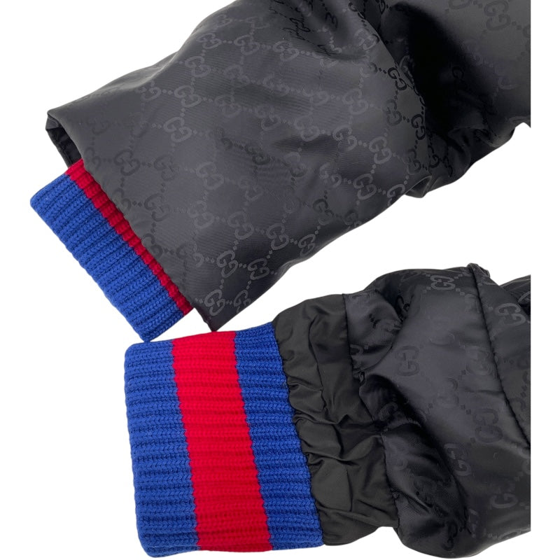 グッチ GUCCI GG総柄ダウンジャケット 452434 ネイビー ナイロン メンズ ダウンジャケット