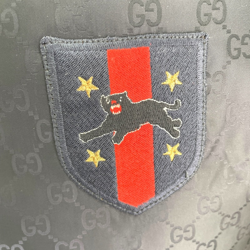 グッチ GUCCI GG総柄ダウンジャケット 452434 ネイビー ナイロン メンズ ダウンジャケット