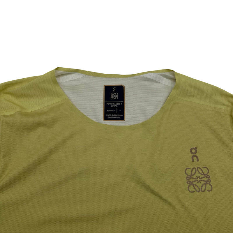 ロエベ LOEWE ×On ロゴプリント半袖Tシャツ S929Y22X02 イエロー ポリエステル レディース 半袖Ｔシャツ ロエベ LOEWE ×On ロゴプリント半袖Tシャツ S929Y22X02 イエロー