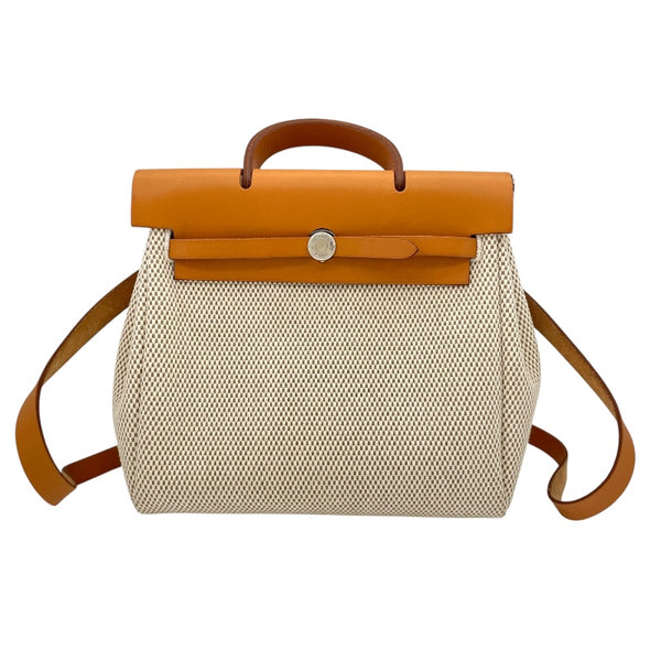 エルメス HERMES エールバッグアドPM □G刻印　（2003年製） ブラウン シルバー金具 キャドリーユ レディース リュック・デイパック