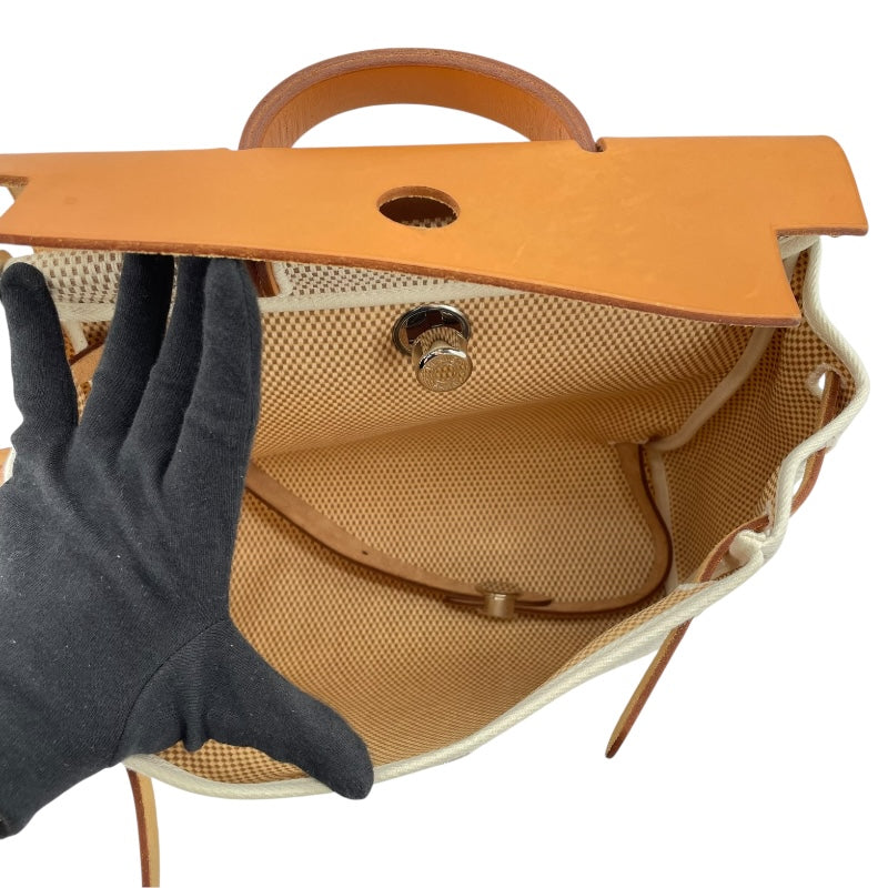 エルメス HERMES エールバッグアドPM □G刻印　（2003年製） ブラウン シルバー金具 キャドリーユ レディース リュック・デイパック