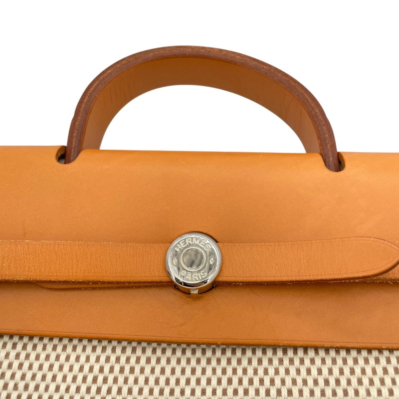 エルメス HERMES エールバッグアドPM □G刻印　（2003年製） ブラウン シルバー金具 キャドリーユ レディース リュック・デイパック