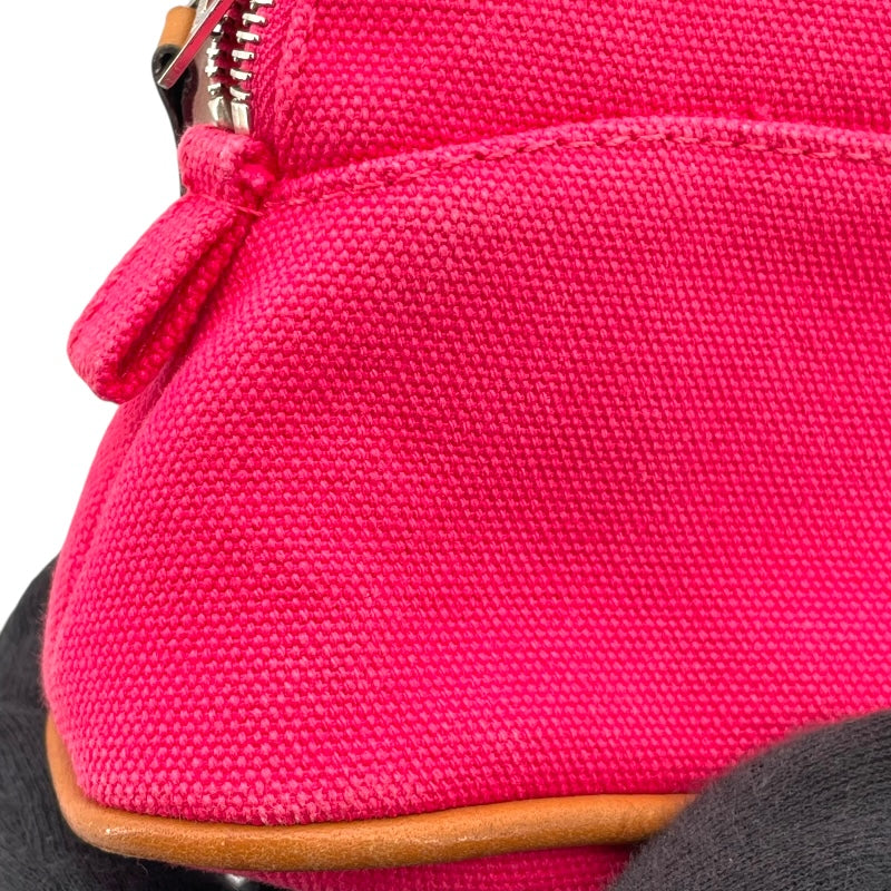 エルメス HERMES ボリードポーチ16 ピンク SV金具 トワル レディース ポーチ
