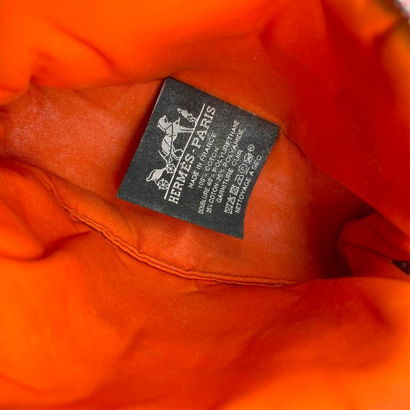 エルメス HERMES ボリードポーチ16 ピンク SV金具 トワル レディース ポーチ