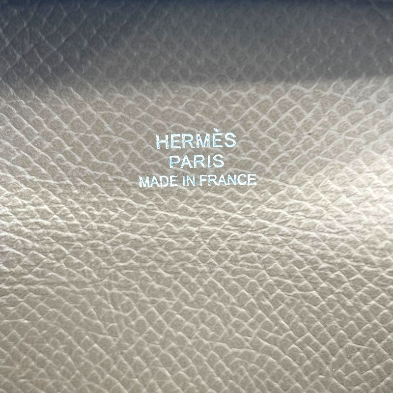 エルメス HERMES バスティア W刻 エトゥープ SV金具 エプソン ユニセックス コインケース