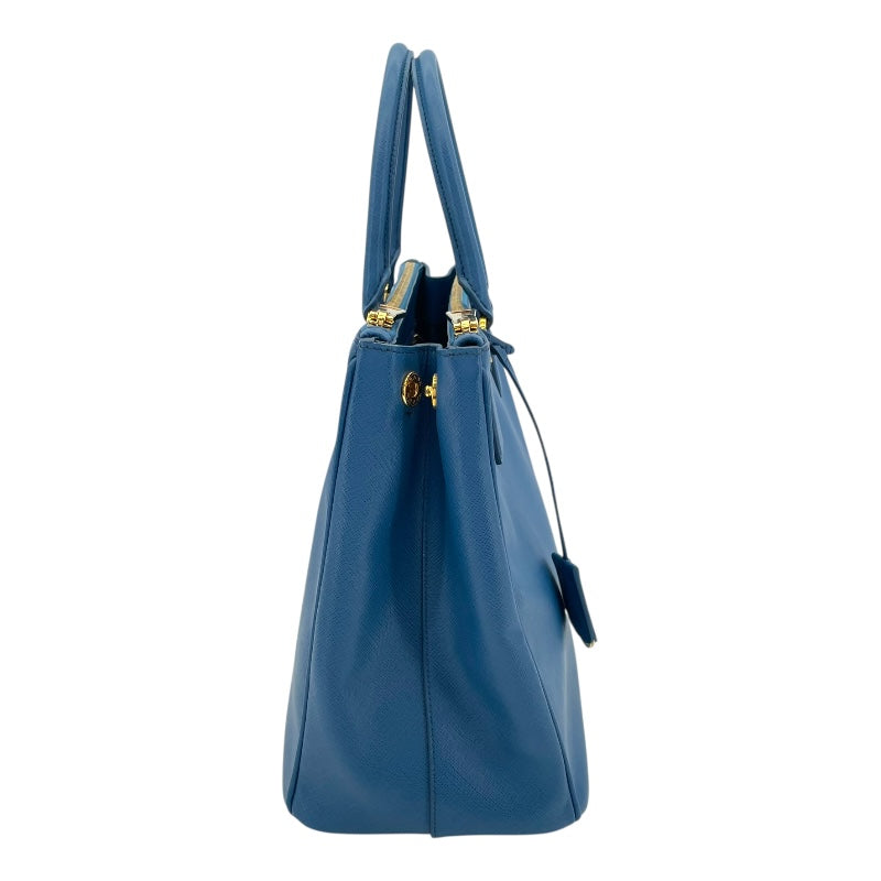 プラダ PRADA ガレリア ラージ ブルー サフィアーノ レディース ハンドバッグ