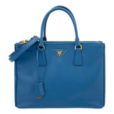 プラダ PRADA ガレリア ラージ ブルー サフィアーノ レディース ハンドバッグ