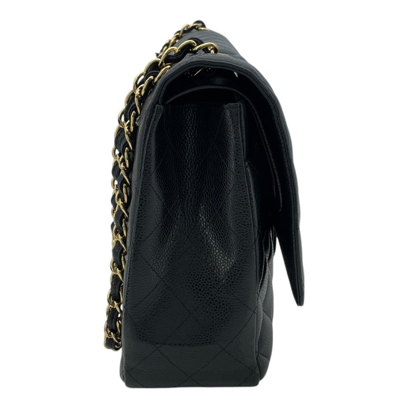 シャネル CHANEL マトラッセ34 A58601 24番台 ブラック GD金具 キャビアスキン レディース ショルダーバッグ