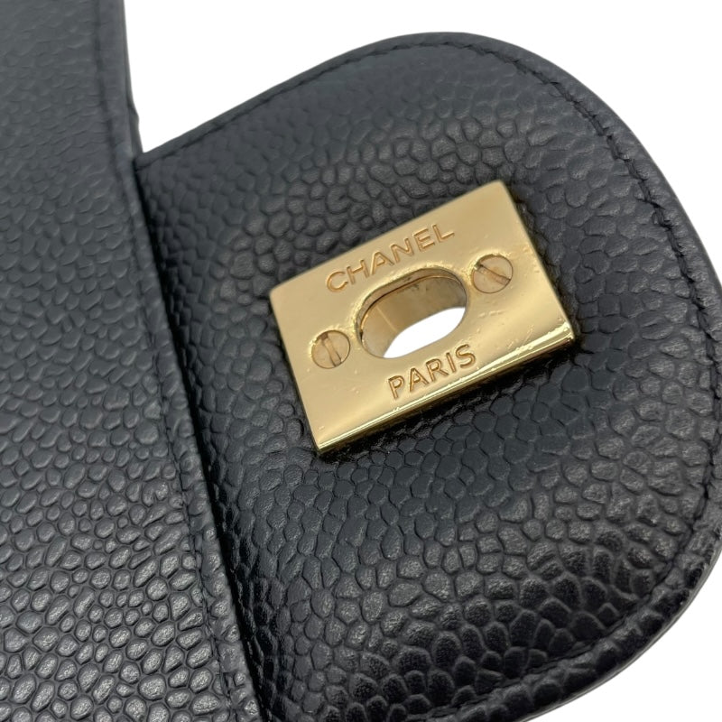 シャネル CHANEL マトラッセ34 A58601 24番台 ブラック GD金具 キャビアスキン レディース ショルダーバッグ