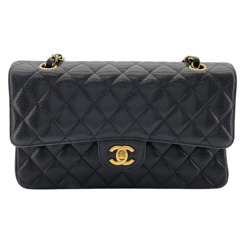 シャネル CHANEL マトラッセ25 A01112 ブラック GD金具 キャビアスキン レディース ショルダーバッグ