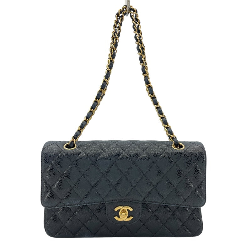 シャネル CHANEL マトラッセ25 A01112 ブラック GD金具 キャビアスキン レディース ショルダーバッグ