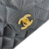 シャネル CHANEL マトラッセ25 A01112 ブラック GD金具 キャビアスキン レディース ショルダーバッグ