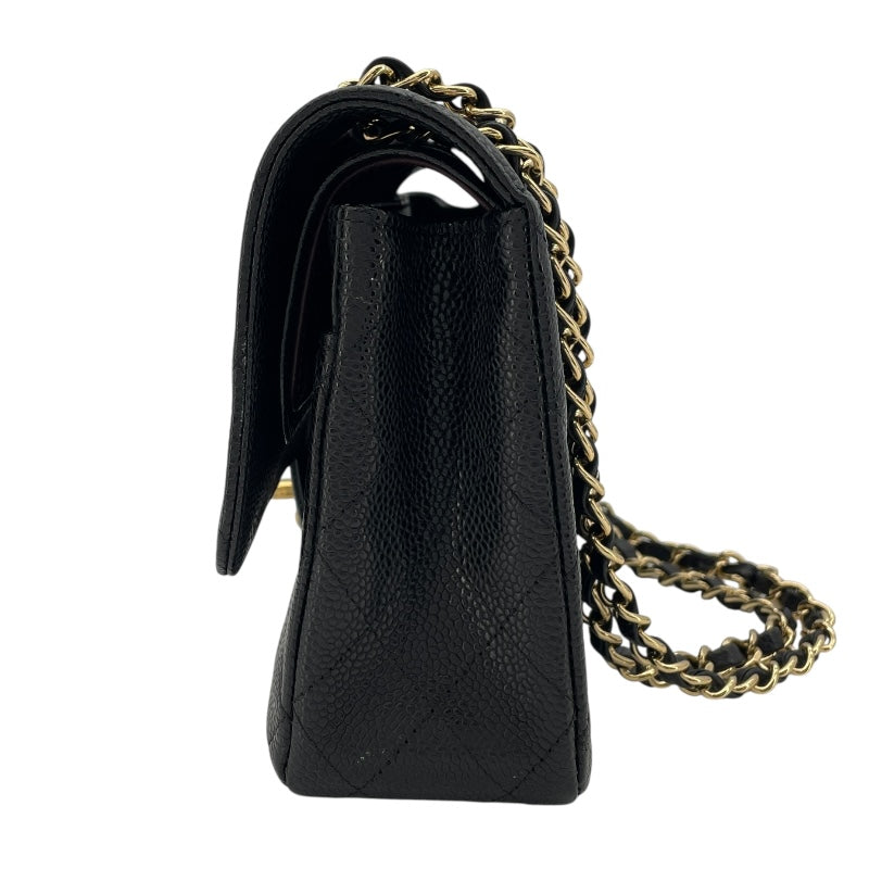 シャネル CHANEL マトラッセ25 A01112 17番台 ブラック GD金具 キャビアスキン レディース ショルダーバッグ