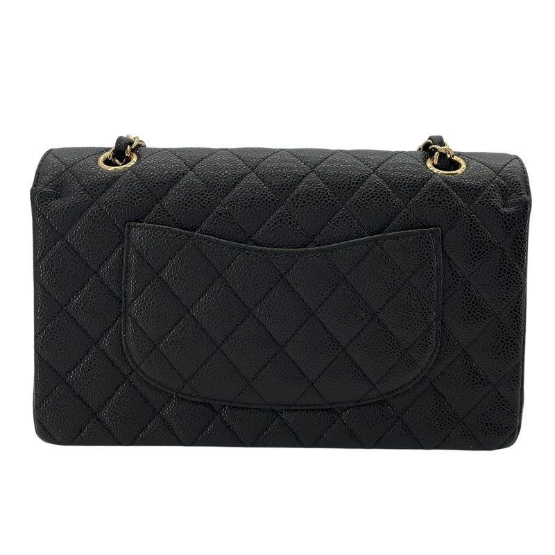 シャネル CHANEL マトラッセ25 A01112 17番台 ブラック GD金具 キャビアスキン レディース ショルダーバッグ