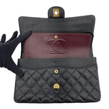 シャネル CHANEL マトラッセ25 A01112 17番台 ブラック GD金具 キャビアスキン レディース ショルダーバッグ