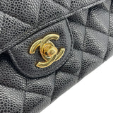 シャネル CHANEL マトラッセ25 A01112 17番台 ブラック GD金具 キャビアスキン レディース ショルダーバッグ