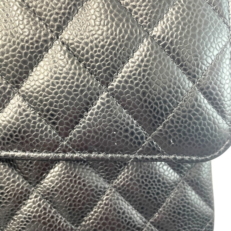 シャネル CHANEL マトラッセ25 A01112 ブラック GD金具 キャビアスキン レディース ショルダーバッグ