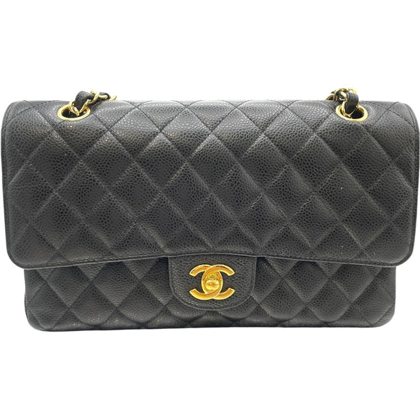 シャネル CHANEL マトラッセ25 A01112 ブラック GD金具 キャビアスキン レディース ショルダーバッグ